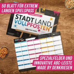 STADT LAND VOLLPFOSTEN - PICASSO EDITION - Reisespiel -Camping Serien Geschäft 5637956208 c stadt land vollpfosten picasso edition denkriesen 24