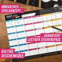 STADT LAND VOLLPFOSTEN - PICASSO EDITION - Reisespiel -Camping Serien Geschäft 5637956208 d stadt land vollpfosten picasso edition denkriesen 24